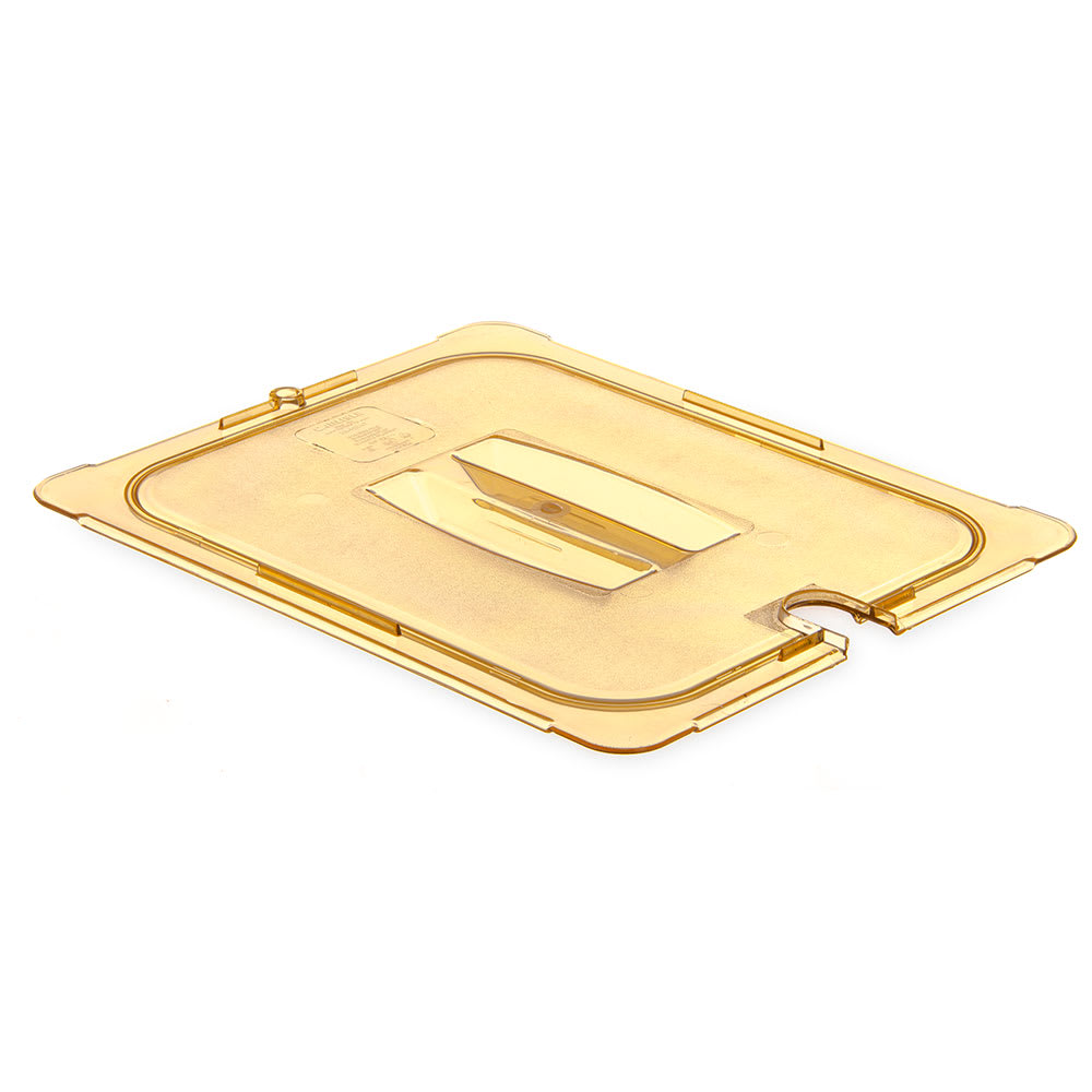 Carlisle Universal Half Size High Heat Food Pan Notched Lid - Amber (10431U13)