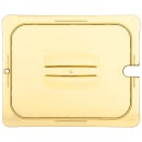 Carlisle Universal Half Size High Heat Food Pan Notched Lid - Amber (10431U13) thumbnail 2