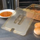 Carlisle Universal Half Size High Heat Food Pan Notched Lid - Amber (10431U13) thumbnail 4
