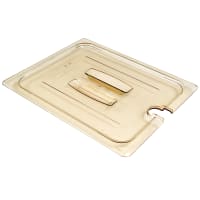 Carlisle Universal Half Size High Heat Food Pan Notched Lid - Amber (10431U13) thumbnail 5
