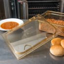 Carlisle StorPlus™ EZ Access High Heat 1/2 Size Universal Lid, Amber (10439Z13) thumbnail 3