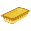 Carlisle Universal 1/3 Size High Heat Food Pan Notched Lid - Amber (10471U13) thumbnail 3