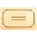 Carlisle Universal 1/4 Size High Heat Food Pan Solid Lid - Amber (10490U13) thumbnail 2