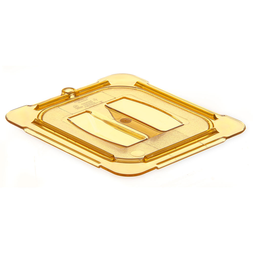 Carlisle Universal 1/6 Size High Heat Food Pan Solid Lid - Amber (10510U13)