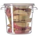 Carlisle 1 qt Round Food Storage Container - Stackable, Clear (1076107) thumbnail 2