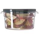 Carlisle 2 qt Round Food Storage Container - Stackable, Clear (1076307) thumbnail 2