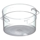 Carlisle 2 qt Round Food Storage Container - Stackable, Clear (1076307) thumbnail 3