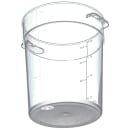 Carlisle 4 qt Round Food Storage Container - Stackable, Clear (1076407) thumbnail 3