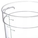Carlisle 4 qt Round Food Storage Container - Stackable, Clear (1076407) thumbnail 4
