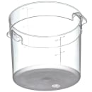 Carlisle 6 qt Round Food Storage Container - Stackable, Clear (1076507) thumbnail 3