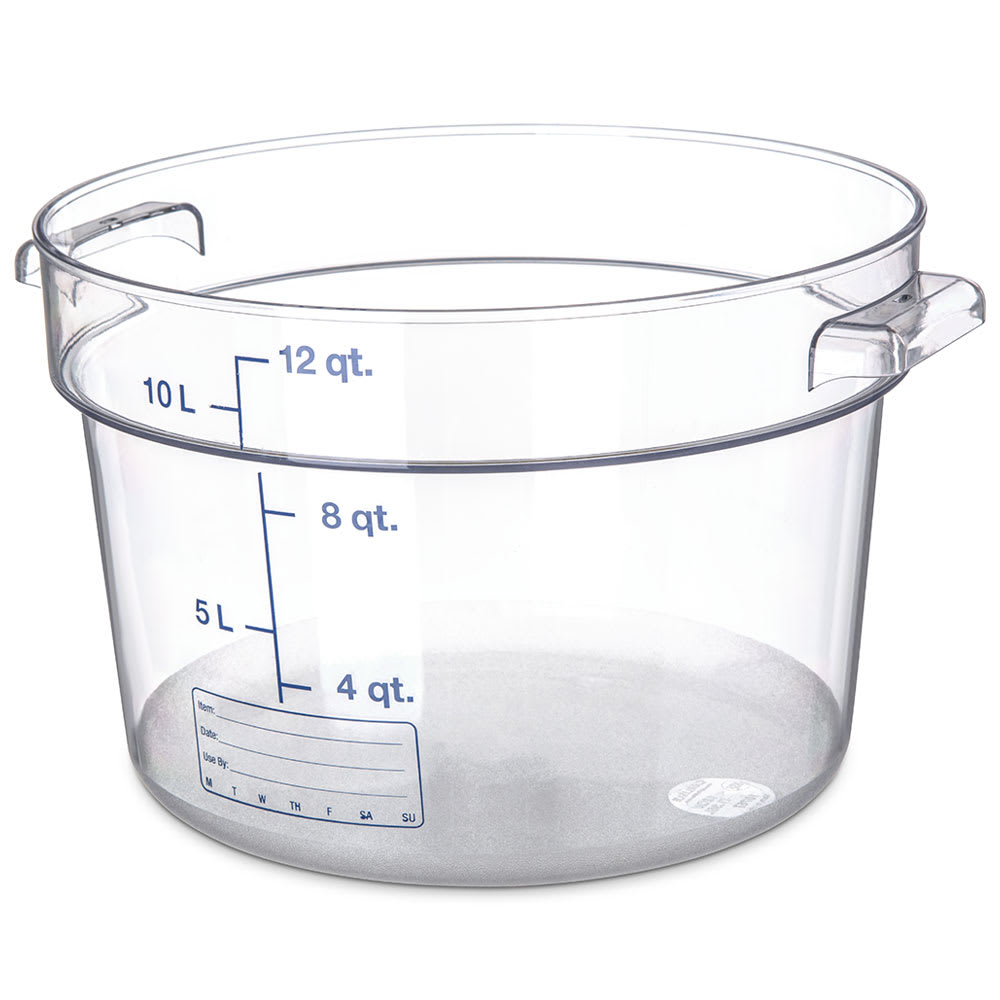 Carlisle 12 qt Round Container - Clear (1076707)