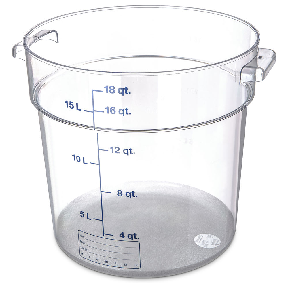 Carlisle 18 qt Round Container - Clear (1076807)