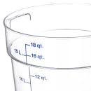 Carlisle 18 qt Round Container - Clear (1076807) thumbnail 4