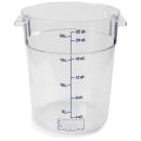 Carlisle 22 qt Round Container - Clear (1076907) thumbnail 5