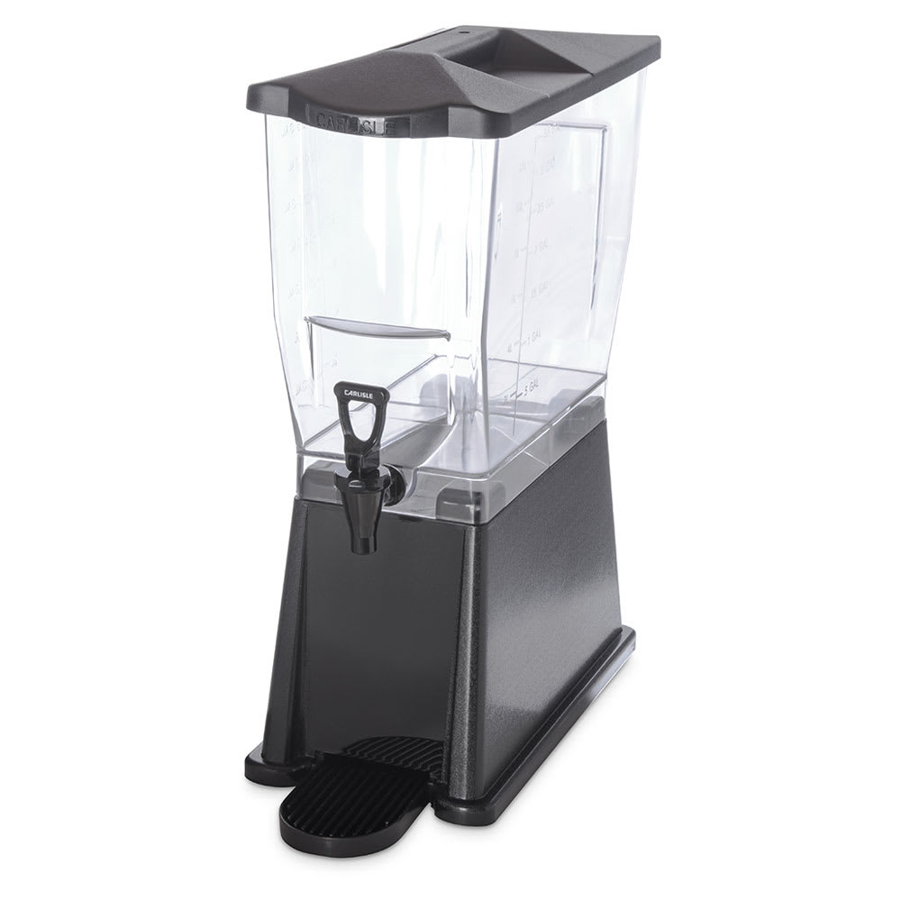 Carlisle 3 gal Beverage Dispenser - Plastic Container, Black Base (1085003)