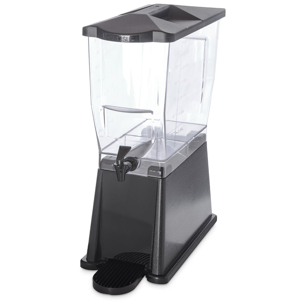 Carlisle 3 gal Beverage Dispenser - Plastic Container, Black Base (1085203)