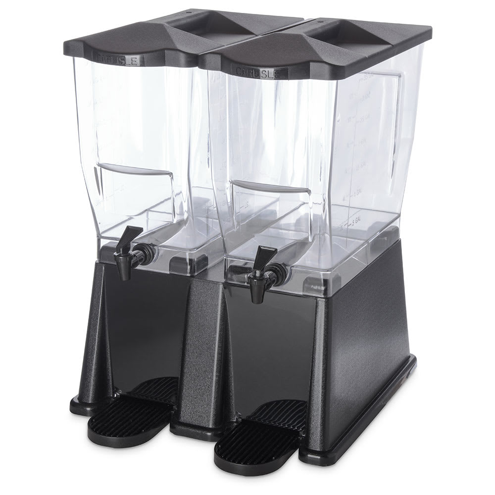 Carlisle 6 gal Beverage Dispenser - Plastic Container, Black Base (1085303)