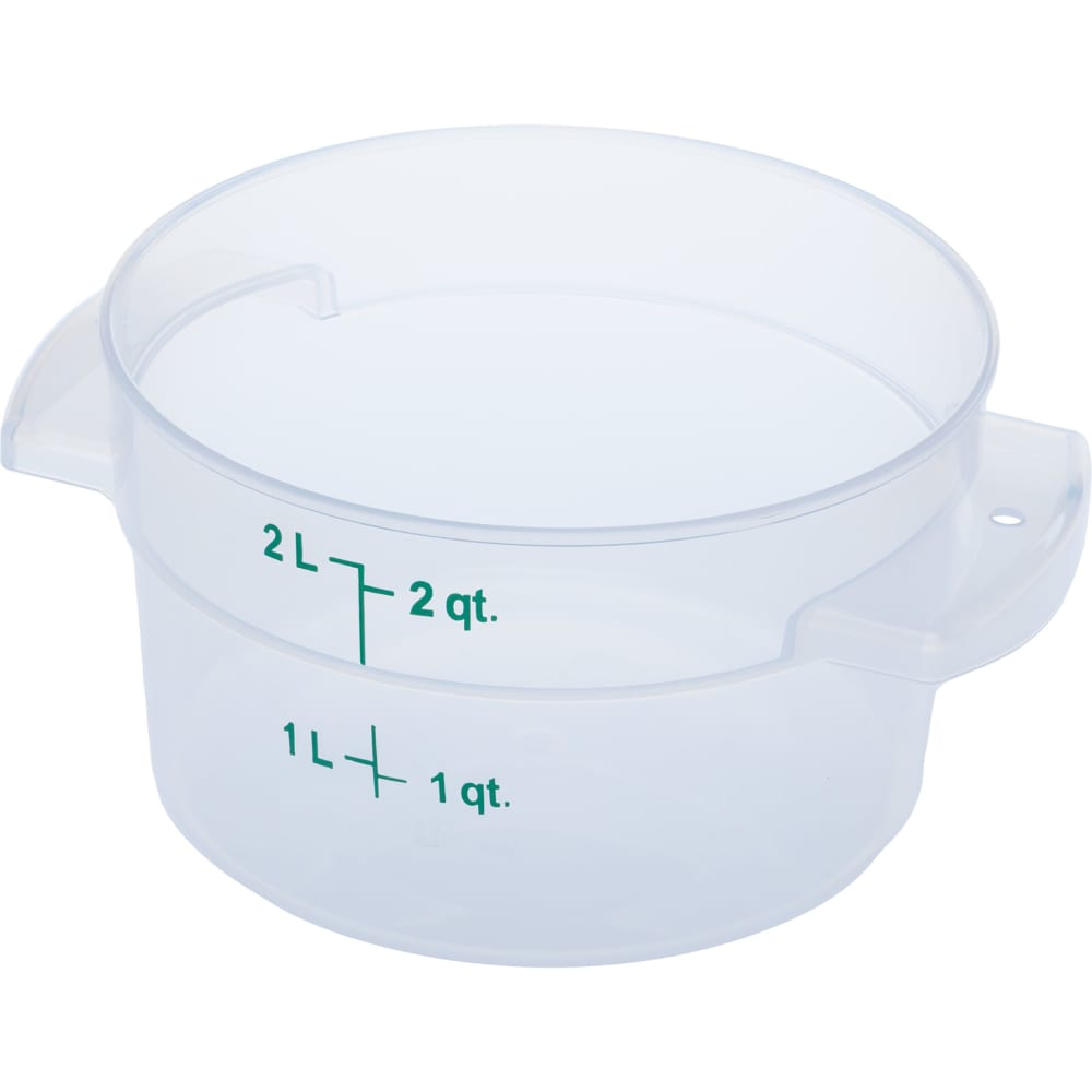 Carlisle 2 qt Round Storage Container - Clear (1096330)