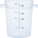 Carlisle 4 qt Round Storage Container - Clear (1096430) thumbnail 3