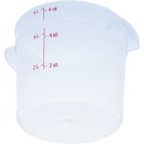 Carlisle 6 qt Round Storage Container - Clear (1096530) thumbnail 2