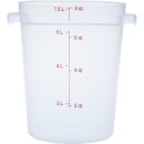 Carlisle 8 qt Round Storage Container - Clear (1096630) thumbnail 3