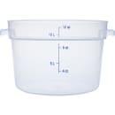 Carlisle 12 qt Round Storage Container - Clear (1096730) thumbnail 3