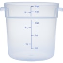 Carlisle 18 qt Round Storage Container - Clear (1096830) thumbnail 3