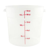 Carlisle 18 qt Round Storage Container - Clear (1096830) thumbnail 6