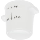 Carlisle 1 qt Round Storage Container - White (1097102) thumbnail 2