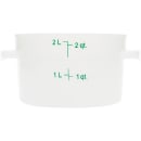 Carlisle 2 qt Round Storage Container - White (1097302) thumbnail 3