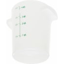 Carlisle 4 qt Round Storage Container - White (1097402) thumbnail 3