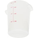 Carlisle 8 qt Round Storage Container - White (1097602) thumbnail 2