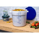 Carlisle 18 qt Round Storage Container - White (1097802) thumbnail 5