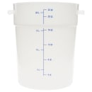 Carlisle 22 qt Round Storage Container - White (1097902) thumbnail 3