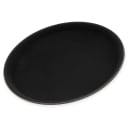 Carlisle 11 1/4" Round Serving Tray - Rubber Liner, Black (1100GL004) thumbnail 2