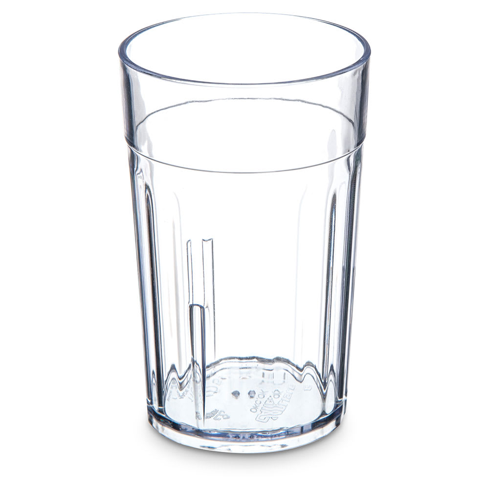Carlisle 5 oz Clear Fluted Plastic Tumbler (110507)