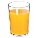 Carlisle 8 oz Clear Fluted Plastic Tumbler (110807) thumbnail 5