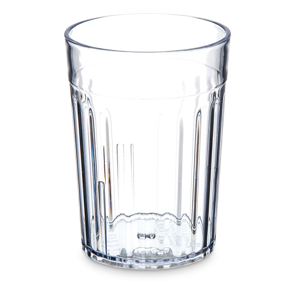 Carlisle 10 oz Clear Fluted Plastic Tumbler (111007)