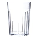 Carlisle 10 oz Clear Fluted Plastic Tumbler (111007) thumbnail 2