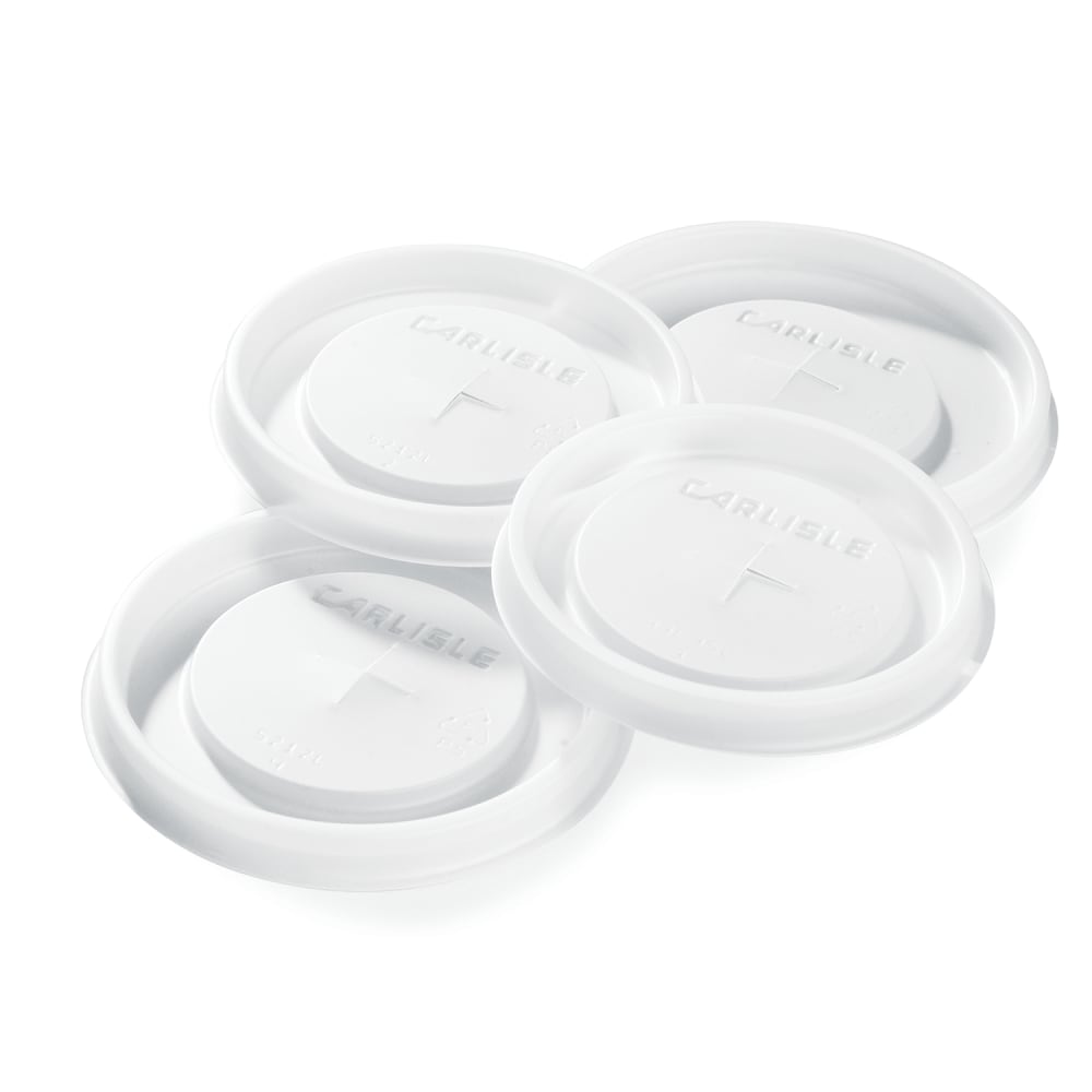 Carlisle 10 oz Disposable Tumbler Lid - (1,000/Case) Translucent (1110L30)