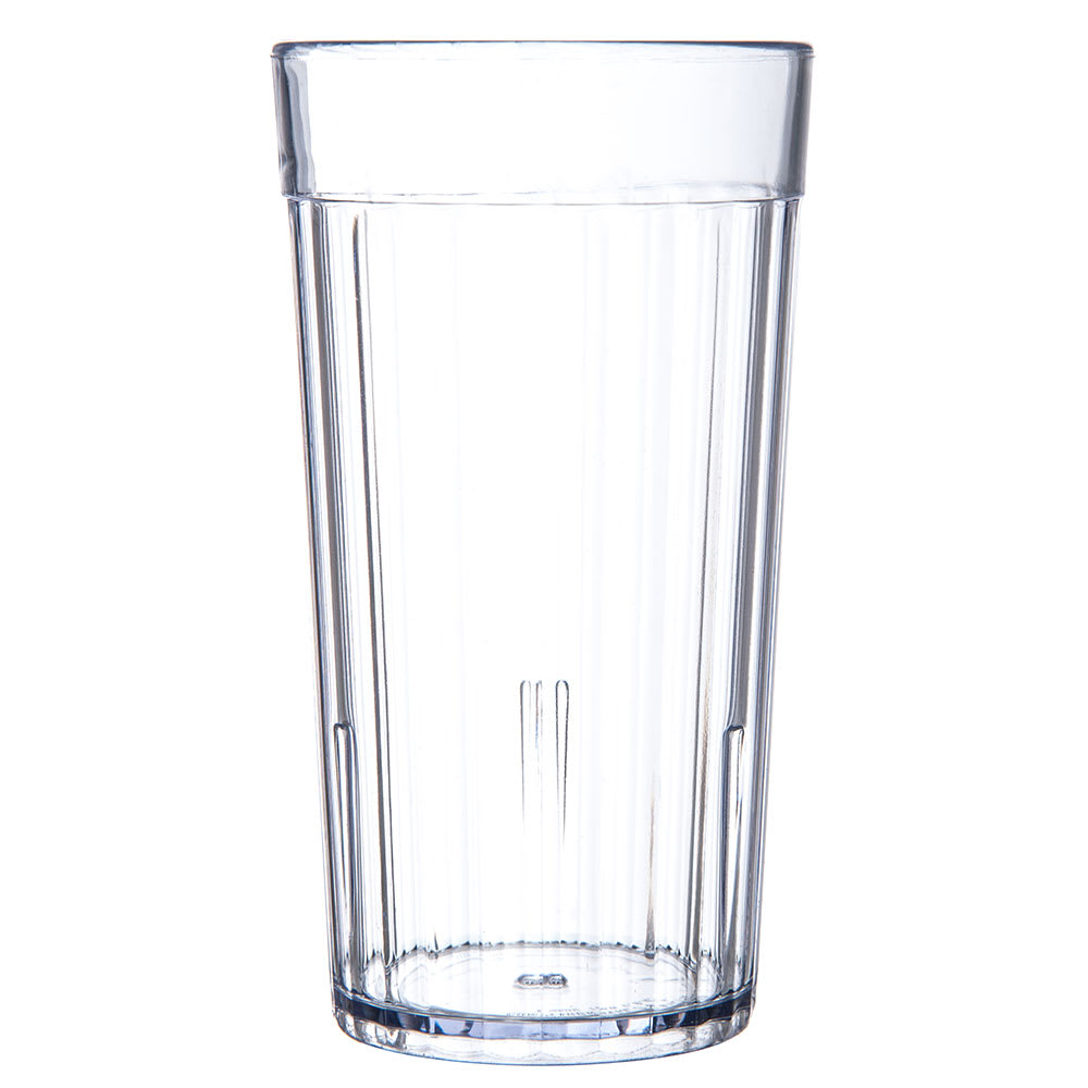 Carlisle 12 oz Clear Fluted Plastic Tumbler (111207)