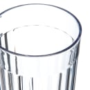 Carlisle 16 oz Clear Fluted Plastic Tumbler (111607) thumbnail 4