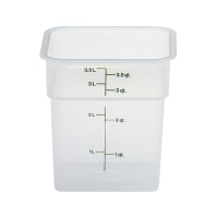 Carlisle 4 qt Square Food Storage Container - Clear (1195107) thumbnail 7