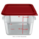 Carlisle 6 qt Square Food Storage Container - Clear (1195207) thumbnail 4