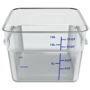 Carlisle 12 qt Square Food Storage Container - Clear (1195407) thumbnail 2