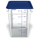 Carlisle 22 qt Square Food Storage Container - Polycarbonate, Clear (1195607) thumbnail 3
