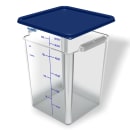 Carlisle 22 qt Square Food Storage Container - Polycarbonate, Clear (1195607) thumbnail 4