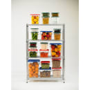 Carlisle 22 qt Square Food Storage Container - Polycarbonate, Clear (1195607) thumbnail 7