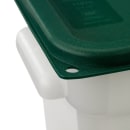 Carlisle 2 qt Square Food Storage Container - Polyethylene, Clear (11960PE02) thumbnail 4