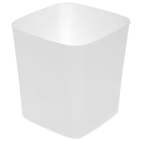 Carlisle 8 qt Square Food Storage Container - Polyethylene, White (11963PE02) thumbnail 2